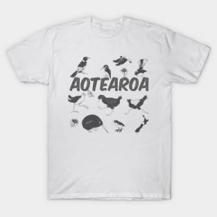 Aotearoa NZ birds T-Shirt